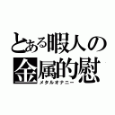 とある暇人の金属的慰（メタルオナニー）