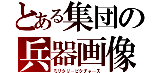 とある集団の兵器画像集（ミリタリーピクチャーズ）