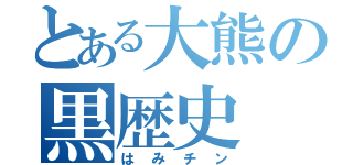 とある大熊の黒歴史（はみチン）