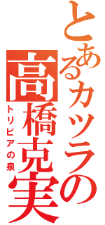 とあるカツラの高橋克実（トリビアの泉）