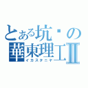 とある坑爹の華東理工Ⅱ（イカスタニヤ）