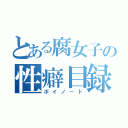 とある腐女子の性癖目録（ボイノート）