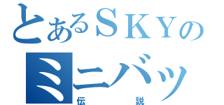 とあるＳＫＹのミニバット（伝説）