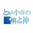 とある小睿の步槍之神（インデックス）