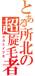 とある所北の超旋毛者（カガミイヅモ）