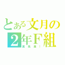 とある文月の２年Ｆ組（糞馬鹿！）