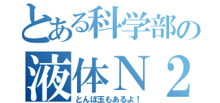 とある科学部の液体Ｎ２（とんぼ玉もあるよ！）