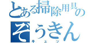 とある掃除用具のぞうきん（キュッ）