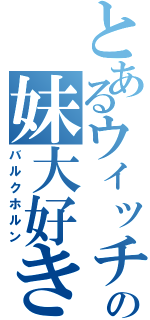 とあるウィッチの妹大好き（バルクホルン）