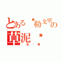 とある马勒戈壁の草泥马（ 臥爱槽）