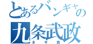 とあるバンギャの九条武政（ネギ命）