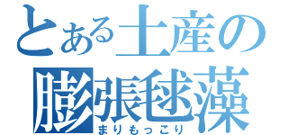 とある土産の膨張毬藻（まりもっこり）