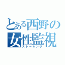 とある西野の女性監視（ストーキング）