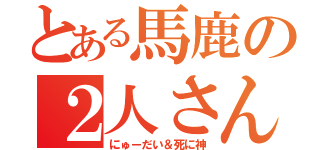 とある馬鹿の２人さん（にゅーだい＆死に神）