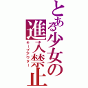 とある少女の進入禁止（キープアウター）