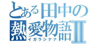 とある田中の熱愛物語Ⅱ（イガラシナナ）