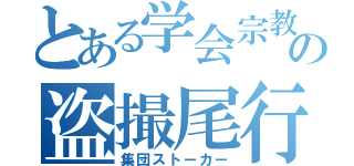 とある学会宗教の盗撮尾行（集団ストーカー）