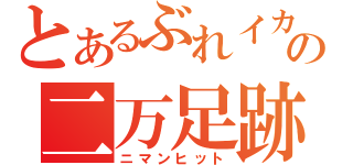 とあるぶれイカの二万足跡（ニマンヒット）