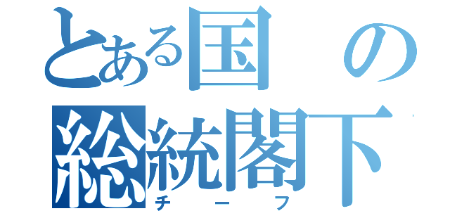 とある国の総統閣下（チーフ）