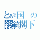 とある国の総統閣下（チーフ）