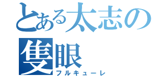 とある太志の隻眼（フルキューレ）