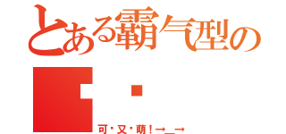 とある霸气型の领导（可恶又卖萌！→＿→）