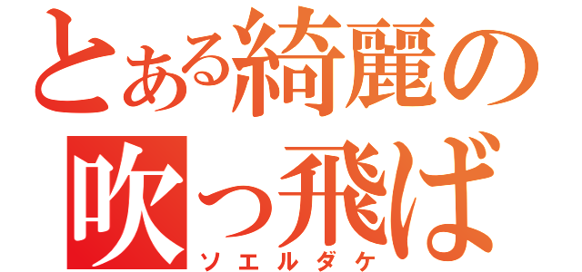 とある綺麗の吹っ飛ばし（ソエルダケ）