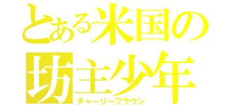 とある米国の坊主少年（チャーリーブラウン）