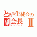 とある生徒会の副会長Ⅱ（ナンバー２）