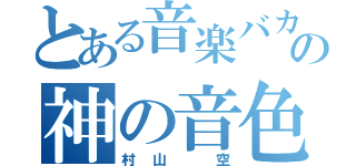 とある音楽バカの神の音色（村山 空）