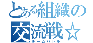 とある組織の交流戦☆ミ（チームバトル）