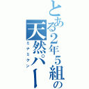 とある２年５組の天然パーマ（ミナミクン）