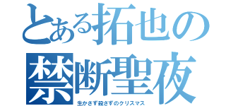 とある拓也の禁断聖夜（生かさず殺さずのクリスマス）