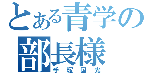 とある青学の部長様（手塚国光）