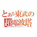 とある東武の超電波塔（スカイツリー）