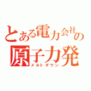 とある電力会社の原子力発電所（メルトダウン）