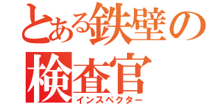 とある鉄壁の検査官（インスペクター）