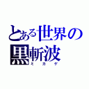 とある世界の黒斬波（ミカゲ）