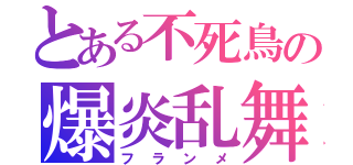 とある不死鳥の爆炎乱舞（フランメ）