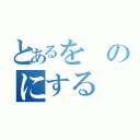 とあるをのにする（）