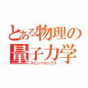 とある物理の量子力学（スピントロニクス）