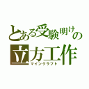 とある受験明けの立方工作（マインクラフト）