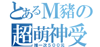 とあるＭ豬の超萌神受（推一次５００元）