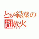 とある緑葉の超放火（イフリート）