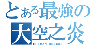 とある最強の大空之炎（ＨＩＴＭＡＮ ＲＥＢＯＲＮ）