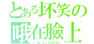 とある坏笑の哦在臉上（Ｉ\'Ｍ ＥＬＥＭＥＮＴ）