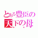 とある豊臣の天下の母（ねね）