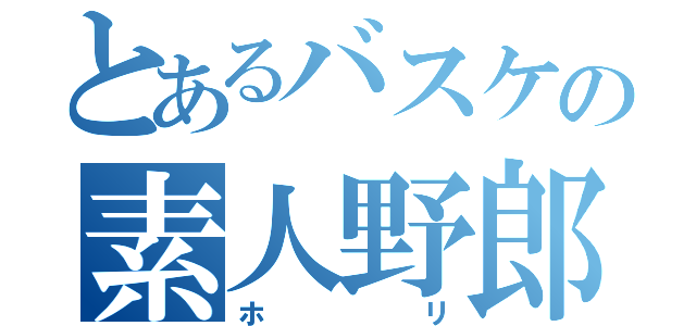 とあるバスケの素人野郎（ホリ）