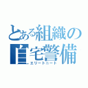 とある組織の自宅警備（エリートニート）