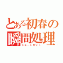 とある初春の瞬間処理（ショートカット）